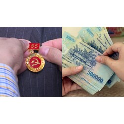 Bao nhiêu năm tuổi Đảng thì có tiền thưởng theo Huy hiệu Đảng?
