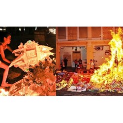 Đốt tiền âm phủ, vàng mã trong khu chung cư có bị xử phạt không?