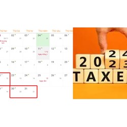 Lịch nộp các loại tờ khai thuế vào tháng 2 năm 2024