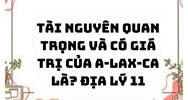Tài nguyên quan trọng và có giá trị của A-lax-ca là? Địa lý 11
