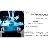 Hướng dẫn doanh nghiệp lập báo cáo công tác bảo vệ môi trường