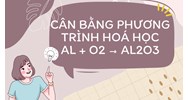Cân bằng phương trình hoá học Al + O2 → Al2O3