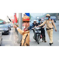 Cảnh sát giao thông có được dừng xe người đi đường khi đi một mình?