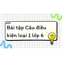 Bài tập Câu điều kiện loại 1 lớp 6 có đáp án mới nhất