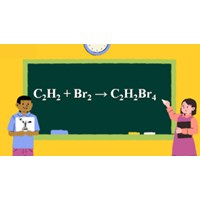 Cân bằng phương trình hoá học C2H2 + Br2 → C2H2Br4