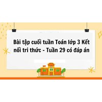 Bài tập cuối tuần Toán lớp 3 Kết nối tri thức - Tuần 29 có đáp án
