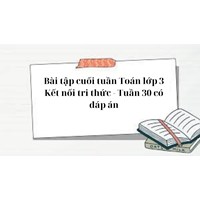 Bài tập cuối tuần Toán lớp 3 Kết nối tri thức - Tuần 30 có đáp án