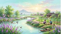 Dàn ý Phân tích bài thơ Mùa xuân nho nhỏ của Thanh Hải chi tiết