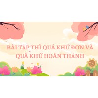 Bài tập thì quá khứ đơn và quá khứ hoàn thành có đáp án chi tiết