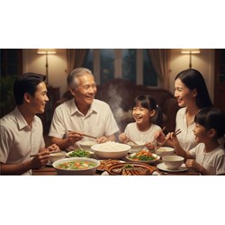 Trình bày suy nghĩ của em về giá trị tinh thần của bữa cơm gia đình