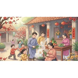 Tả cảnh sinh hoạt ngày Tết ở quê em chọn lọc hay nhất