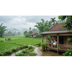 Bài văn tả cơn mưa mùa xuân chọn lọc hay nhất - Tập làm văn lớp 5