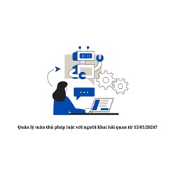 Quản lý tuân thủ pháp luật với người khai hải quan từ 15/03/2024?