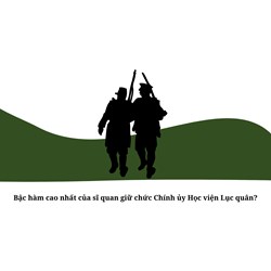 Bậc hàm cao nhất của sĩ quan giữ chức Chính ủy Học viện Lục quân?