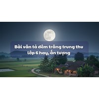 Bài văn tả đêm trăng trung thu lớp 6 hay, ấn tượng