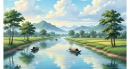 Tả dòng sông Mã siêu hay, đạt điểm cao -  Tập làm văn lớp 5