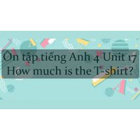 Bài ôn tập tiếng Anh lớp 4 Unit 17 How much is the T-shirt? có đáp án