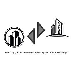 Tách công ty TNHH 2 thành viên phải thông báo cho người lao động?