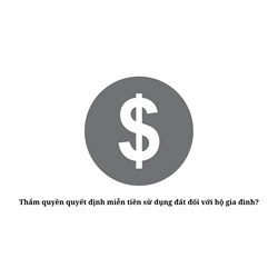 Thẩm quyền quyết định miễn tiền sử dụng đất đối với hộ gia đình?
