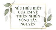 Nêu hiểu biết của em về thiên nhiên vùng Tây Nguyên