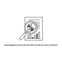 Doanh nghiệp do Uỷ ban tỉnh nắm 100% vốn điều lệ có báo cáo định kỳ?