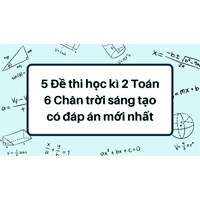 5 Đề thi học kì 2 Toán 6 Chân trời sáng tạo có đáp án mới nhất