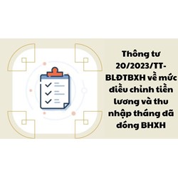 Mức điều chỉnh tiền lương và thu nhập tháng đã đóng BHXH