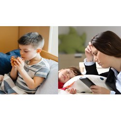 Bố và mẹ có được đồng thời nghỉ hưởng chế độ ốm đau khi con bệnh?