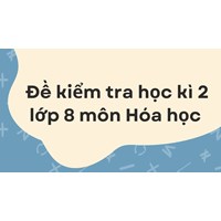Đề kiểm tra học kì 2 lớp 8 môn Hóa học có đáp án mới nhất