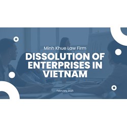 Dissolution of Enterprises in Vietnam: How, What and When?