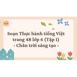 Soạn Thực hành tiếng Việt trang 48 lớp 6 (Tập 1) Chân trời sáng tạo