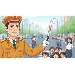 Tả chú công an giao thông chọn lọc hay nhất, đạt điểm cao