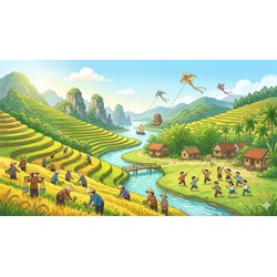 Tóm tắt Việt Nam quê hương ta ngắn gọn, hay nhất - Ngữ văn 6