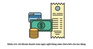 Khấu trừ với khoản thanh toán ngày nghỉ hằng năm chưa hết của lao động