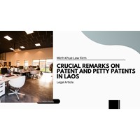 Crucial Remarks on Laos Patents and Petty Patents