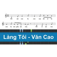Tập đọc nhạc số 5 lớp 8 bài Làng tôi có tên nốt