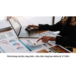 Tiền lương cán bộ, công chức, viên chức tăng bao nhiêu từ 1/7/2024
