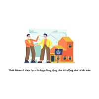 Thời điểm có hiệu lực của hợp đồng tặng cho bất động sản là khi nào