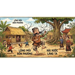 Phân tích bài ca dao “Lỗ mũi mười tám gánh lông" siêu hay