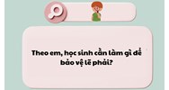 Theo em, học sinh cần làm gì để bảo vệ lẽ phải?