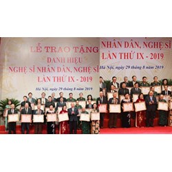Quy định về người phục vụ nghi thức trao danh hiệu vinh dự nhà nước Nghệ sỹ Ưu tú