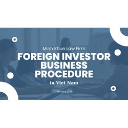 Procedures for Foreign Investors to Register their Business in VN