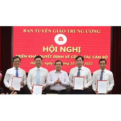 Thành phần lãnh đạo Ban Tuyên giáo Trung ương như thế nào?