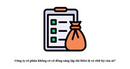 Công ty cổ phần không có cổ đông sáng lập thì Điều lệ có chữ ký của ai?