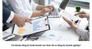 Tài khoản đăng ký kinh doanh xác thực hồ sơ đăng ký doanh nghiệp?
