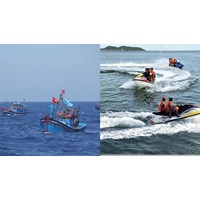 Hoạt động vui chơi giải trí dưới nước trên vùng nước cảng biển thuộc vùng nào?