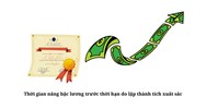 Thời gian nâng bậc lương trước thời hạn do lập thành tích xuất sắc