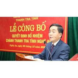 Chánh Thanh tra tỉnh Nghệ An đáp ứng điều kiện về thực tiễn công tác?