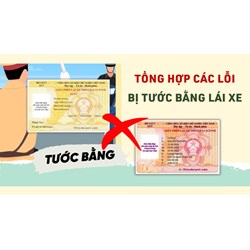 Các lỗi vi phạm giao thông bị tước giấy phép lái xe máy 2025