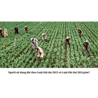 Người sử dụng đất theo Luật Đất đai 2013 và Luật Đất đai 2024 gồm?